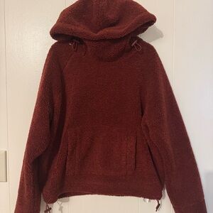 Vince Cozy Pullover Hoody Burgundy XS